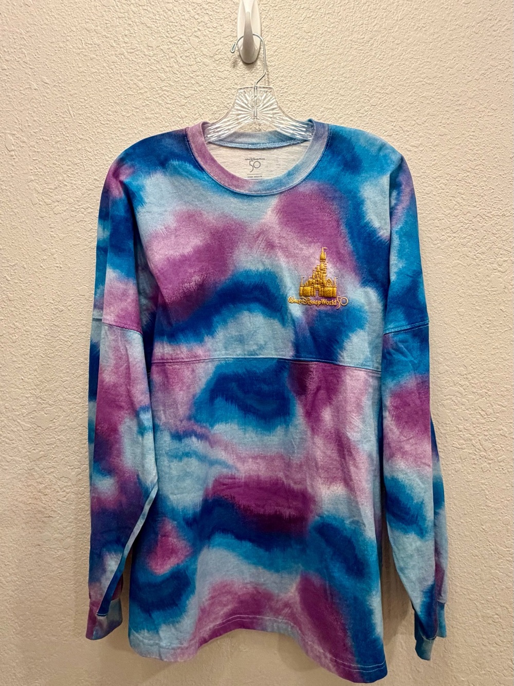 Disney Spirit Jersey WDW 50th Anniversary Grand Finale Tie Dye Large